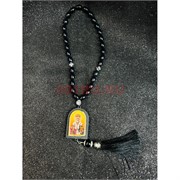 Четки подвеска православные (B-37) с деревянной иконкой Николай Чудотворец 12 шт/упаковка