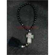 Четки подвеска православные (B-48) с деревянным крестом 12 шт/упаковка