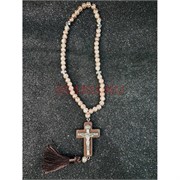 Четки подвеска православные (B-63) с деревянным крестом 12 шт/упаковка