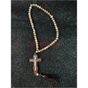 Четки подвеска православные (B-64) с деревянным крестом 12 шт/упаковка