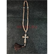 Четки подвеска православные (B-66) с деревянным крестом 12 шт/упаковка