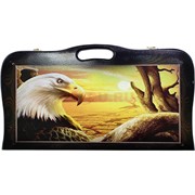 Нарды деревянные с ручкой 40 см рисунки в ассортименте