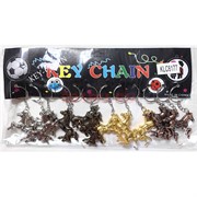 Брелок металлический (KLC-6177) лошадки 4 цвета 120 шт/блок