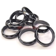 Кольцо из гематита огранка размеры в ассортименте