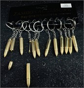 Брелок металлический (KY-966) пуля с лопаткой для чистки ушей 12 шт/упаковка