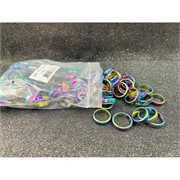 Кольцо из гематита цветное (KL-2627) прямое 100 шт/упаковка