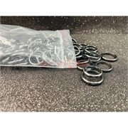 Кольцо из гематита тонкое (KL-2629) округлое 100 шт/упаковка