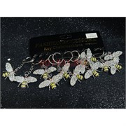 Брелок металлический (KY-811) пчела 12 шт/упаковка