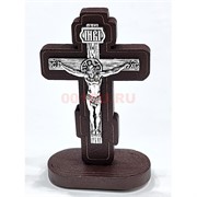 Крестик деревяный (B-12) с металлической фигуркой на липучке 12 шт/упаковка (вариант 1)