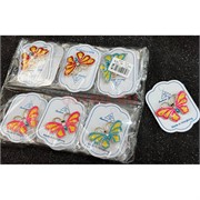 Брошь со стразами (B-170) бабочка металлическая 12 шт/упаковка