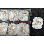 Брошь со стразами (B-172) цветок металлическая 12 шт/упаковка