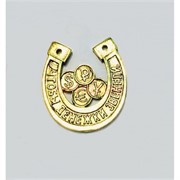 Амулет оберег Подкова с символами денег денежный кошельковый