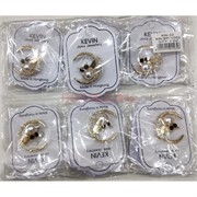 Брошь металлическая (BP-1565) сова на луне 12 шт/упаковка