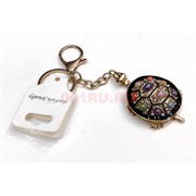 Брелок со стразами «черепаха» с карабином 12 шт/упаковка (KY-4900)