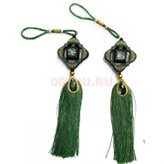 Подвеска мусульманская (G114) зеленая квадратная 12 шт/упаковка