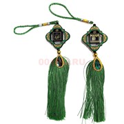 Подвеска мусульманская (G115) Кааба зеленая квадратная 12 шт/упаковка