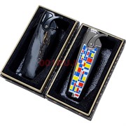 Зажигалка газовая Honest турбо цвета и рисунки в ассортименте (810-1)