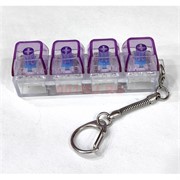 Брелок антистресс клавиатура кейкап 4 кнопки