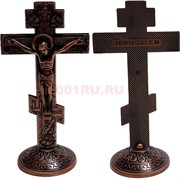 Крест металлический 14 см цвет медь