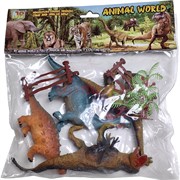 Набор динозавров 4-в-1 Animal World с аксессуарами (KL-66)