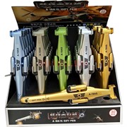 Ручка гелевая (A-18AS) синяя в виде самолета 30 шт/упаковка