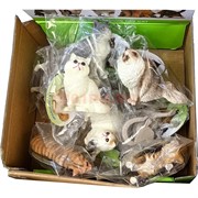 Фигурки кошек из твердой пластмассы 12 шт/упаковка