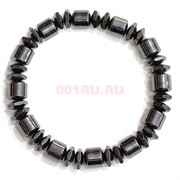 Браслет из гематита магнитный (BR-2265) цилиндр + 2 шайбы 12 шт/упаковка