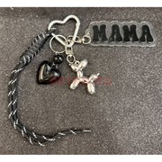 Брелок подвеска Мама собачка сердце (KY-1225) на сумочку рюкзак с обвесами 20 шт/упаковка