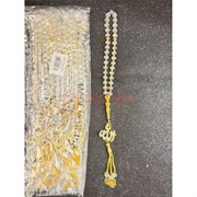 Четки мусульманские (CK-B37) белые бусины Аллах цвет желтый 12 шт/упаковка