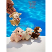 Брелок мягкий 14 см Барашки (6864) символ 2027 года 12 шт/упаковка