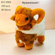 Игрушка музыкальная 20 см Козел Баран (6901) символ 2027 года