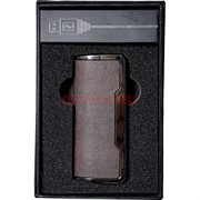 Зажигалка USB разрядная в коже (US-211)