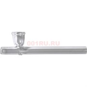 Трубка курительная kit pipe стеклянная прозрачная 10 см