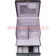 Шкатулка 2-ярусная выдвижная 22*24*26
