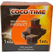 Уголь для кальяна Coco Time кокосовый 108 шт 1 кг
