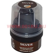 Крем-блеск для обуви коричневый Silver 60 мл 12 шт/упаковка