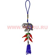 Амулет «слон стразы + перцы» подвеска