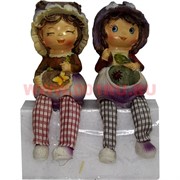 Фигурки с ножками (KL-1246) мальчик и девочка Лук цена за пару (24 шт/кор)