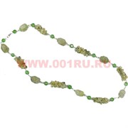 Бусы из зеленого граната 70 см оптом (россыпь+камень)