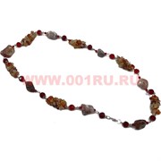 Бусы из агата и сердолика 70 см оптом (россыпь+камень)