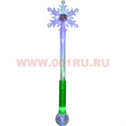 Палочка светящаяся "снежинка" 54 см (3 режима)