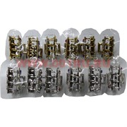 Крабики металлические (ALI-139) 3 вида цена за упаковку 12 шт