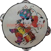 Бубен с буддийскими рисунками малый