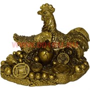 Символ 2017 года Петух и курица 7 см (NS-1022) полистоун