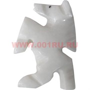 Лошадка из белого оникса 2014 символ года 2,5&quot; (6,5 см)