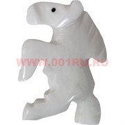 Лошадка из белого оникса 2014 символ года 3" (8 см)