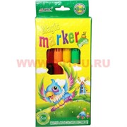 Фломастеры 2 цвета в 1 (6 шт) Magic Marker