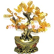 Денежное дерево 27 см с золотыми монетам (GV-10) на слитке