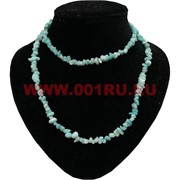 Нитка бусин амазонит 80см натуральный камень