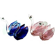 Кристалл &quot;Пара лебедей&quot; цветной